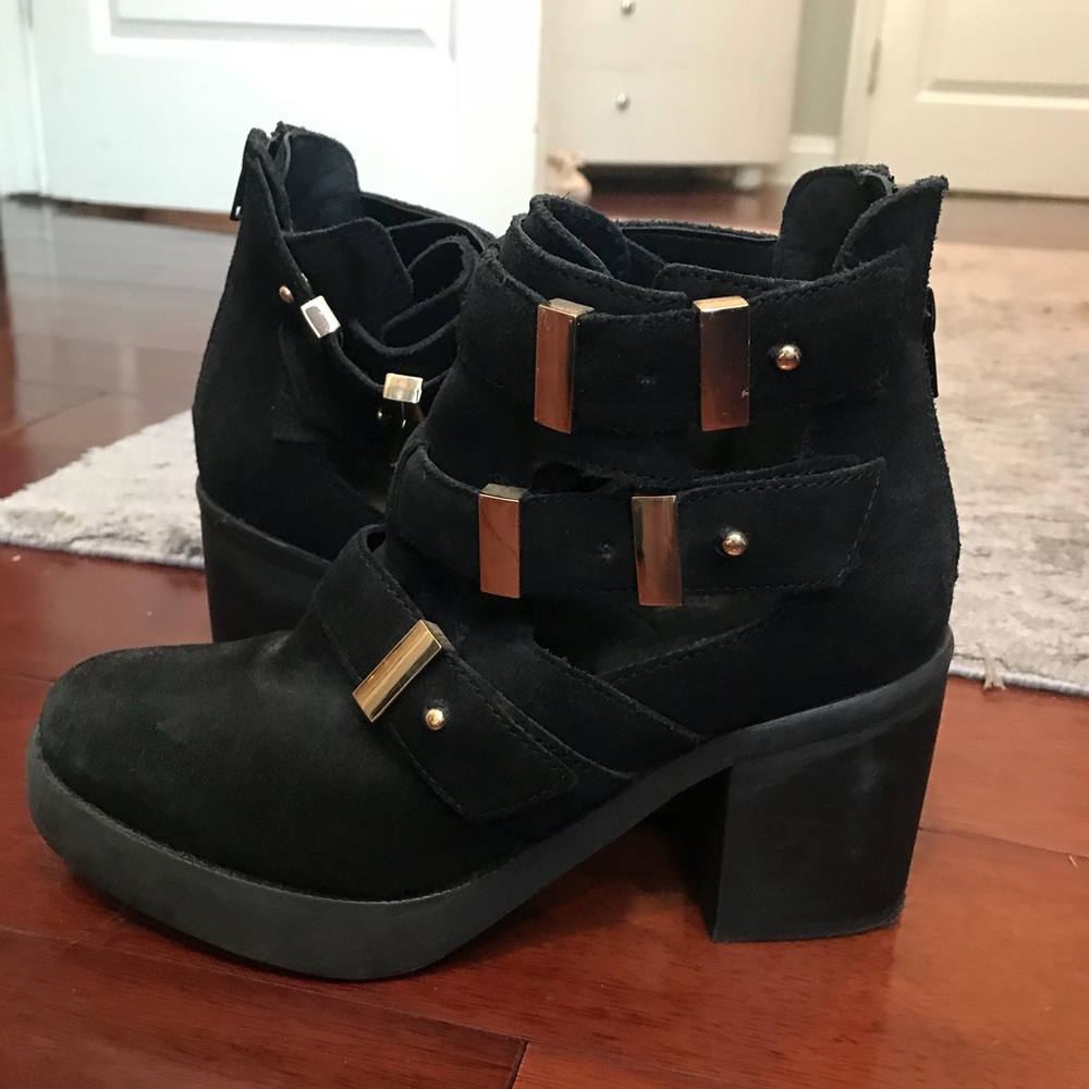 Topshop Black booties